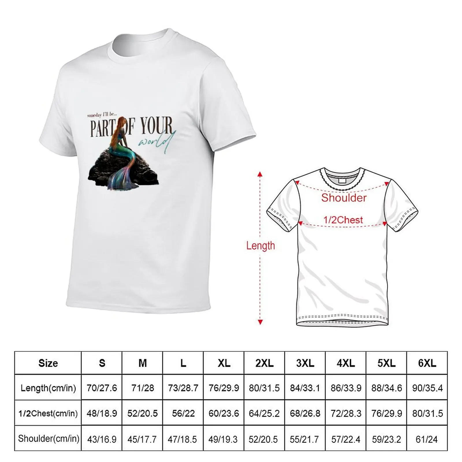 Part of Your World T-Shirt man t shirts graphic t shirts for man pack white T-Shirt