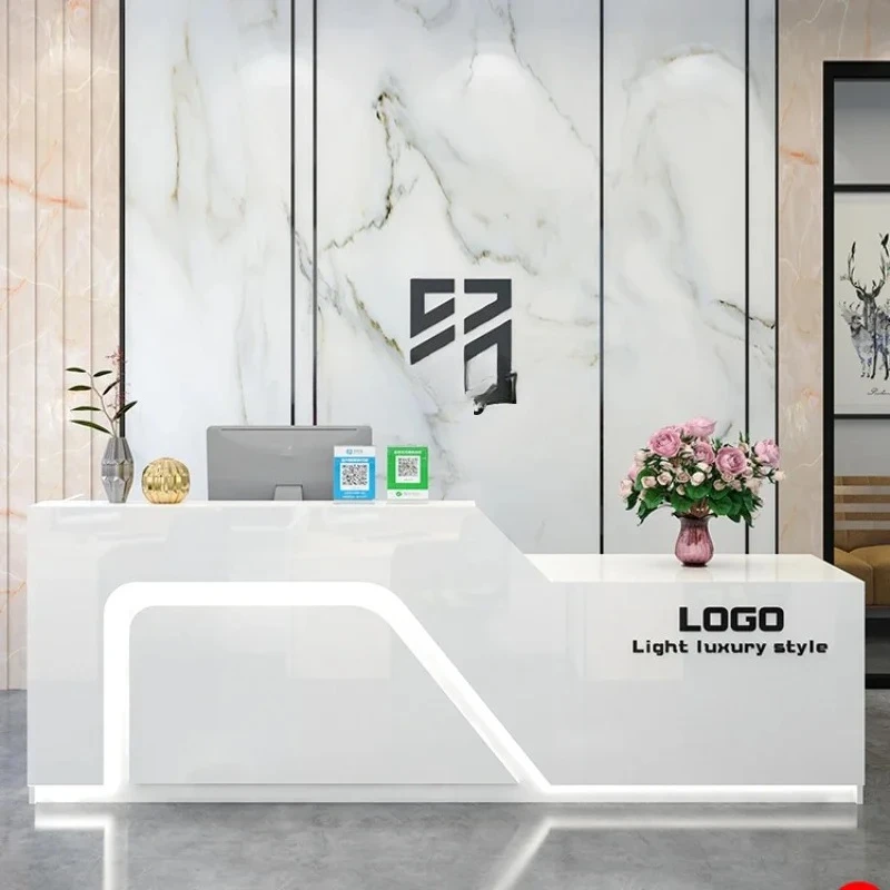 A Bar Counter Cashier Shop Small Beauty Salon Counter Commercial Bar Counter Company Front Desk Reception Desk