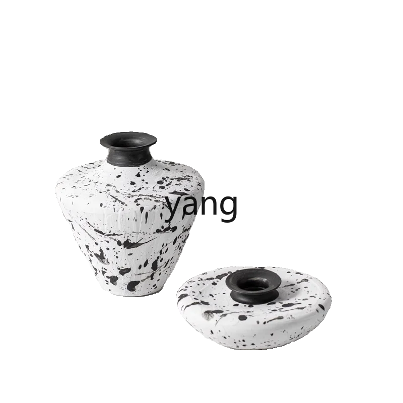 

Yjq modern simple spot ceramic flower arrangement ornament hotel homestay high sense white soft decoration