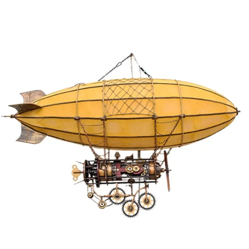 Retro Industrial Style Bar Shopping Mall Metal Craft Blimp Large Creative Ceiling Hanging Decorations