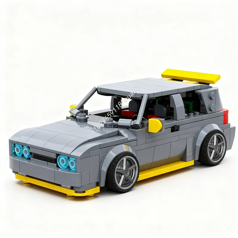 408 Uds. MOC Volkswagen Golf GTI City Champions modelo de construcción bloques de regalo de Navidad juguetes de arquitectura ensamblar Idea creativa DIY