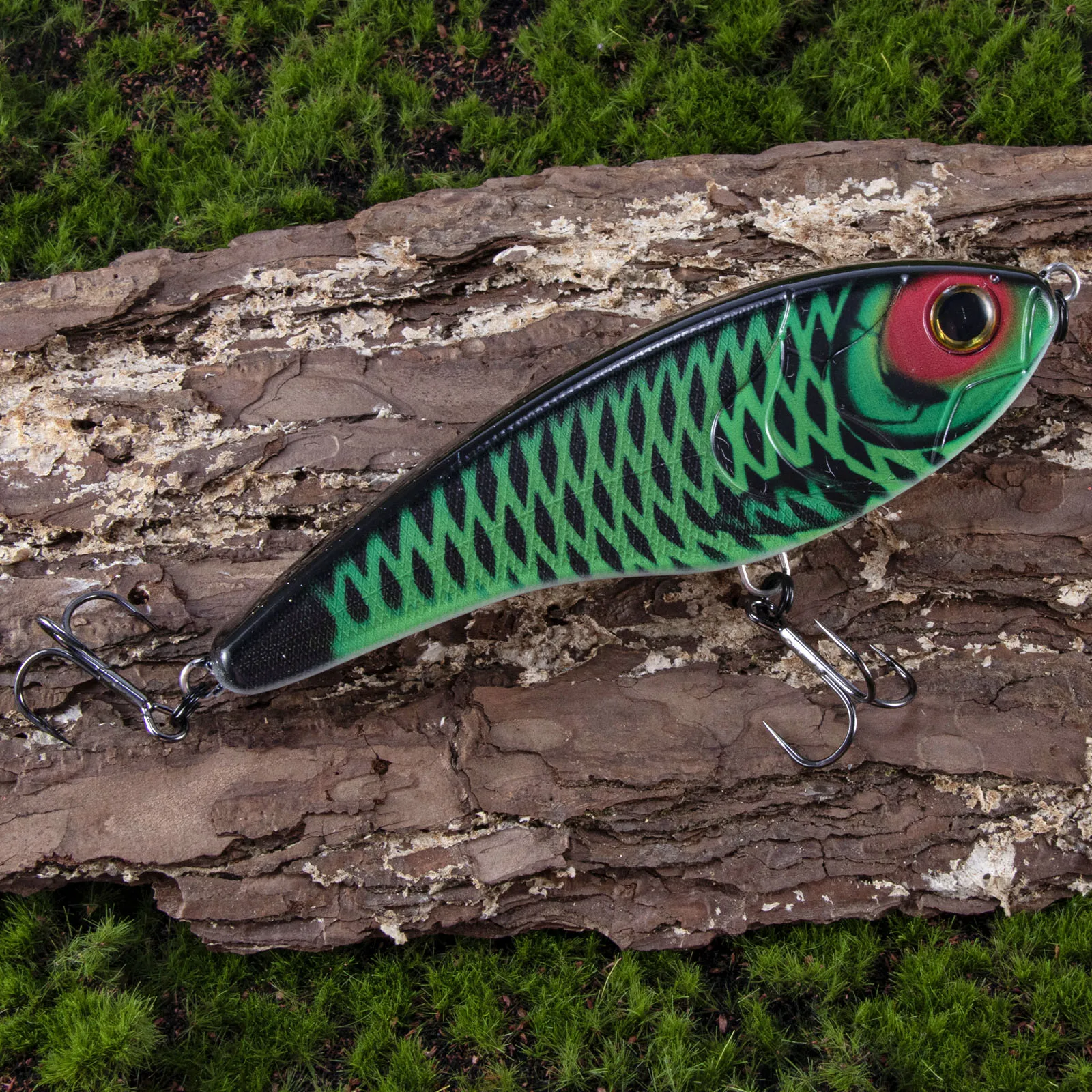 130 mm/57 g Jerkbait-Angelköder, langsam sinkender Wobbler für Hecht, Zander, Forellenköder, Süßwasser, Salzwasser, Kurbelköder – Detail 11
