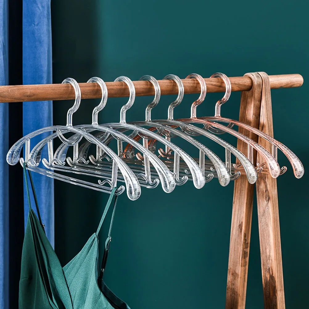 

4Pcs Exquisite Plastic Hangers Heavy Duty Clothes Hanging Rack Fine Craftsmanship Wardrobe Organizer