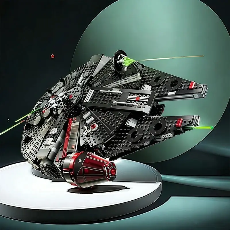 Space Millennium War Geschwärztes Millennium Falcon Set Alien Mini-Charaktermodell Bausteine Neues Bausteinset 1579 Teile