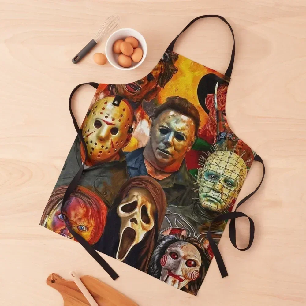 

Scary movies Horror Movies Scary Halloween Apron Kitchen Supplies Idea Goods household woman japanese woman Apron