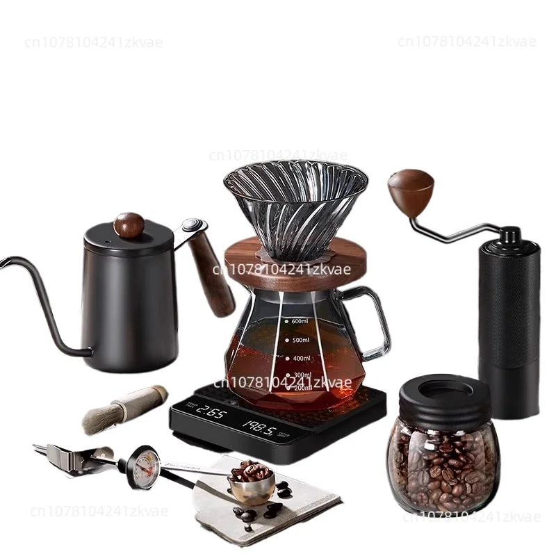 

Набор кофейников ручной работы, подарочная коробка, кофемашина с ручным управлением, маленькая бытовая кофемолка, подарочный набор для кофемашины ручной помолвки