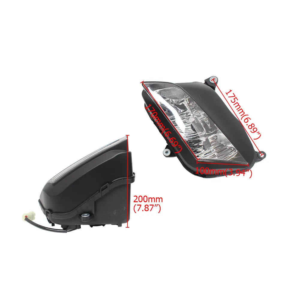 For Honda CBR600RR CBR600 RR F5 2007-2012 Motorcycle Front Headlight Assembly Housing ABS Head Lamp Shell Cover Accessories