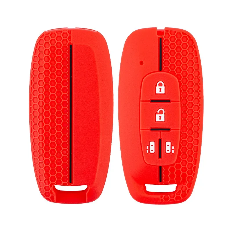 2/3/4/5 Button Silicone Rubber Car Key Cover Case Shell for Nissan Model 23 Rogue Car Key Protector Auto Accessories