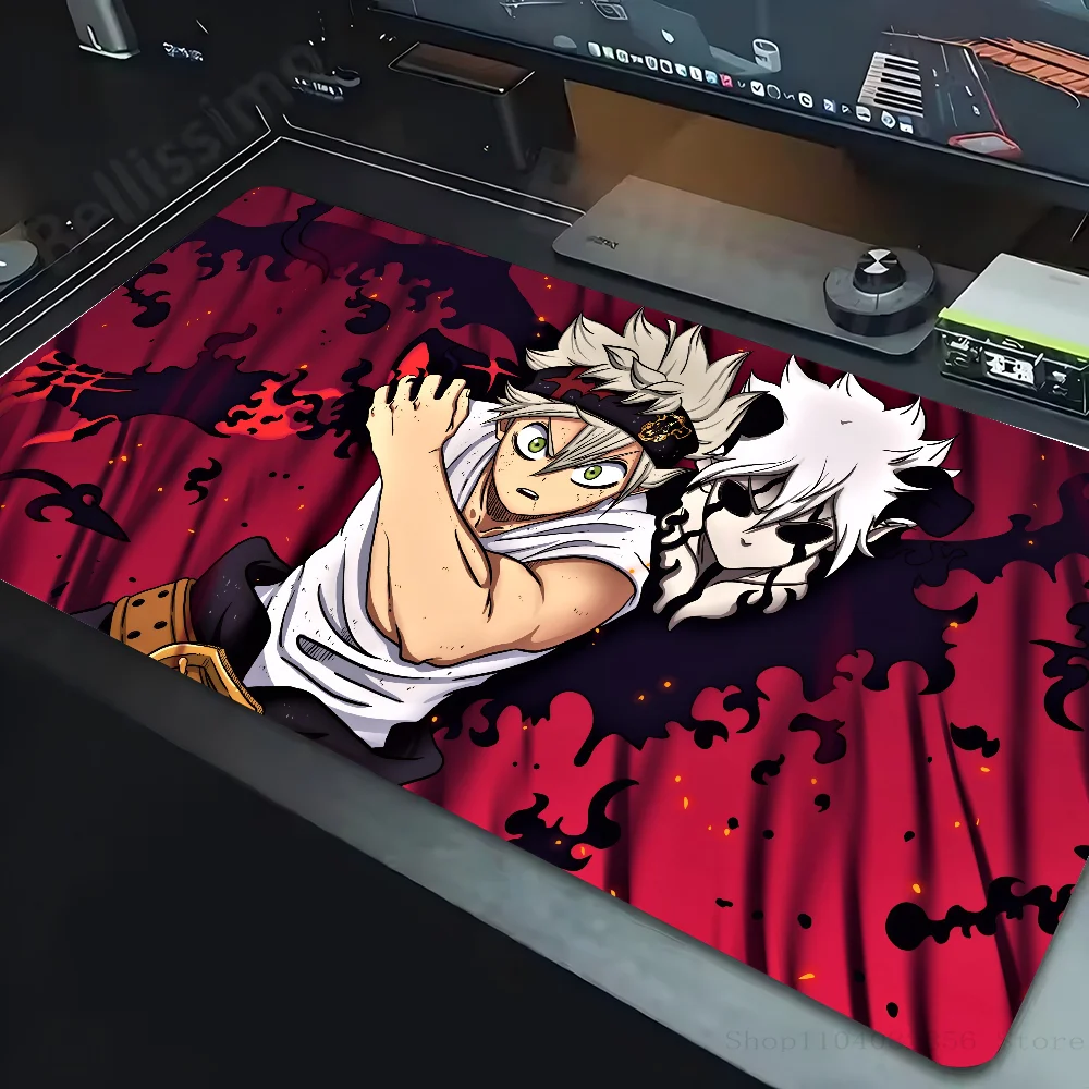 Hot Anime Cool Boy Black Clover Mousepad Mouse Mat Desk Mat With Pad Gaming Accessories Prime Gaming XXL Keyboard Pad Padding M