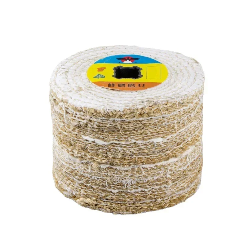 

Cross-core Sisal cloth wire drawing wheel For Burnisher for Stainless Steel Copper Alunimum Metal Mirror Polishing