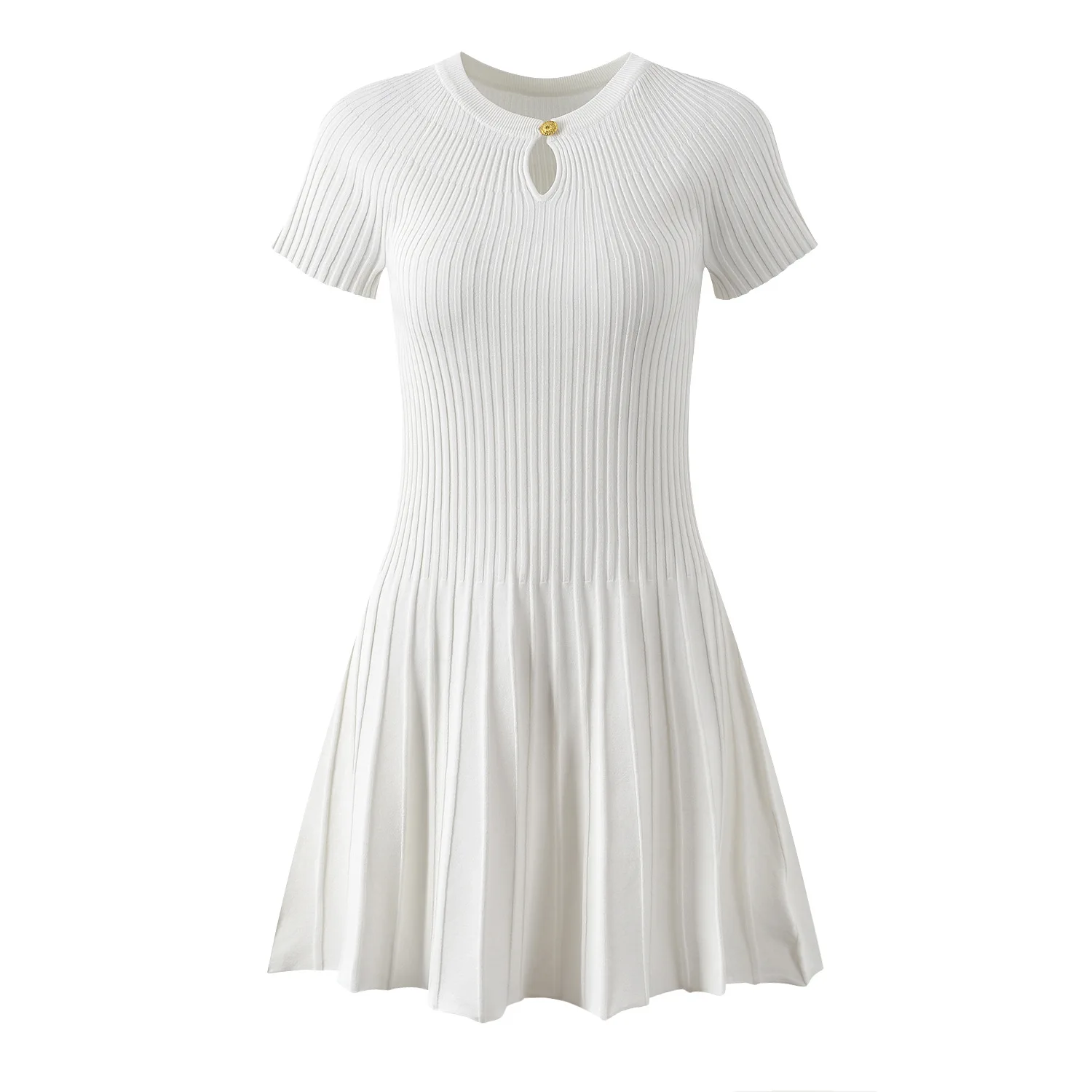 

Ele ort Sve Knitted Dr Women's Spring Summer Faion High-End Ba Home 2025 New Arrival Gauze Knit Skirt