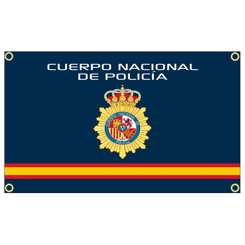 3x5ft Spain National Police Flag Polyester Printed Banner Tapestry For Decor