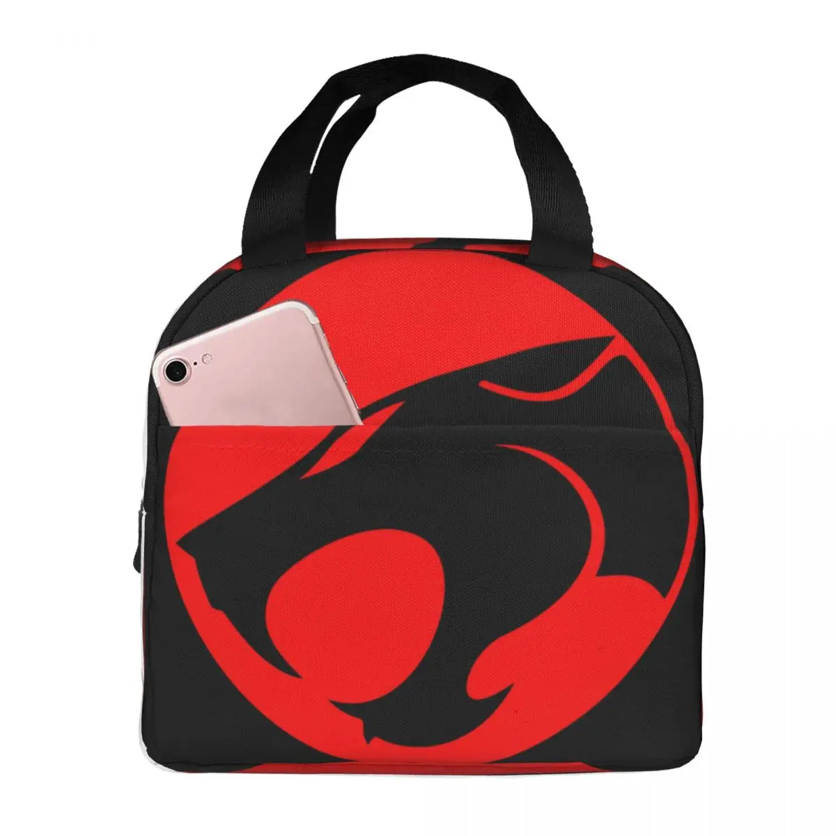 

Thundercats Cartoon Logo Lunch Bag Unisex Portable Cooler Insulated Lunch Box Food Bento Box