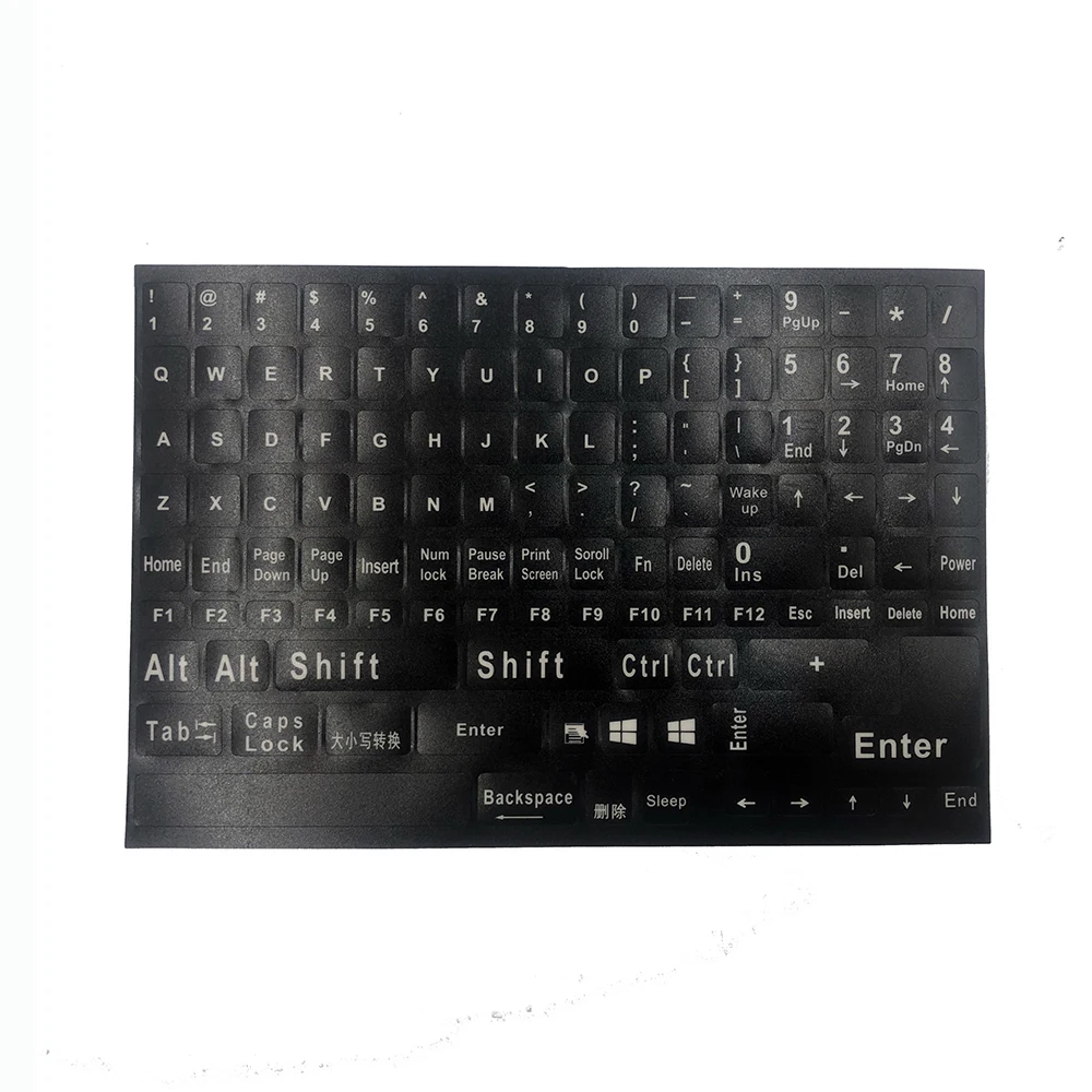 English Keyboard Stickers Letter Alphabet Layout Full Size Numpad