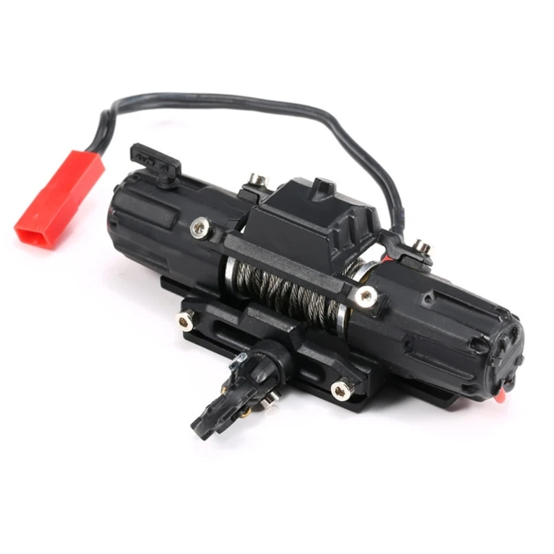 RC Car Automatic Winch Durable 1/10 Scale RC Model Vehicle Crawler Car Parts Dual Motor Winch Update Accessory