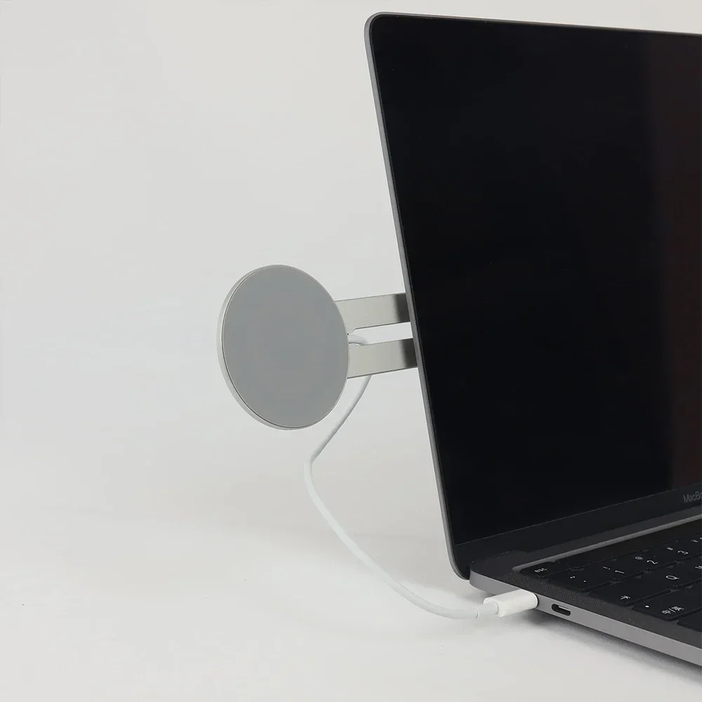 حامل شاحن مغناطيسي للطاولة حامل شاحن لاسلكي لحامل الكمبيوتر المحمول Magsafe لأجهزة Apple MagSafe IPhone 16 15 14 13 12 XR #5