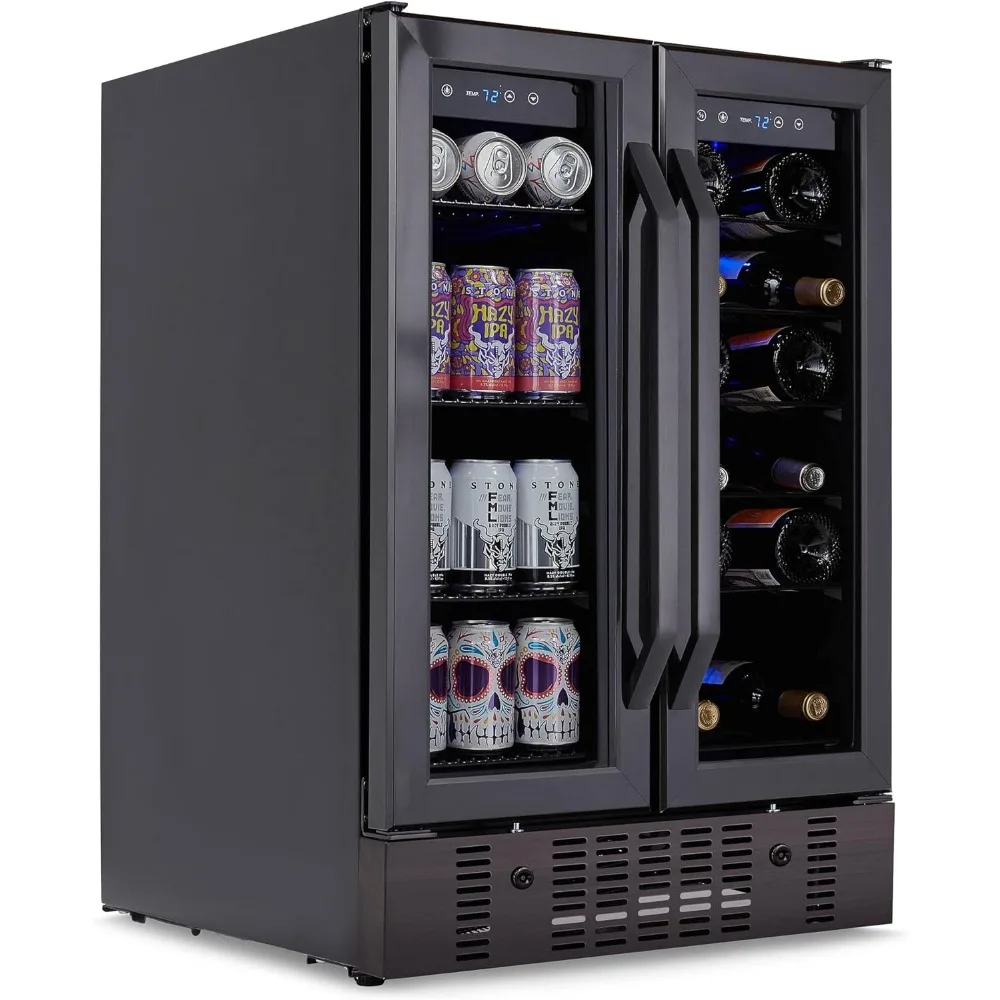 24” Wine and Beverage Refrigerator and Cooler, 18 Bottle and 60 Can Capacity