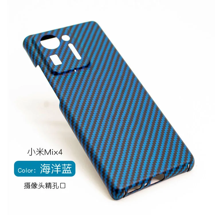 

Ultrathin Real Pure Carbon Fiber Case For Xiaomi Mix 4 Business Stylish Aramid Fiber Back Phone Cover Mix4 Full Protection Cases