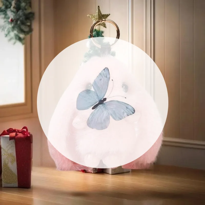 

Пушистый брелок с кроликом Pom Pom Bunny для женщин и девочек, сумка для ключей от автомобиля, милый брелок для ключей с кроликом на сумке, автомобильный брелок, кулон, подарок