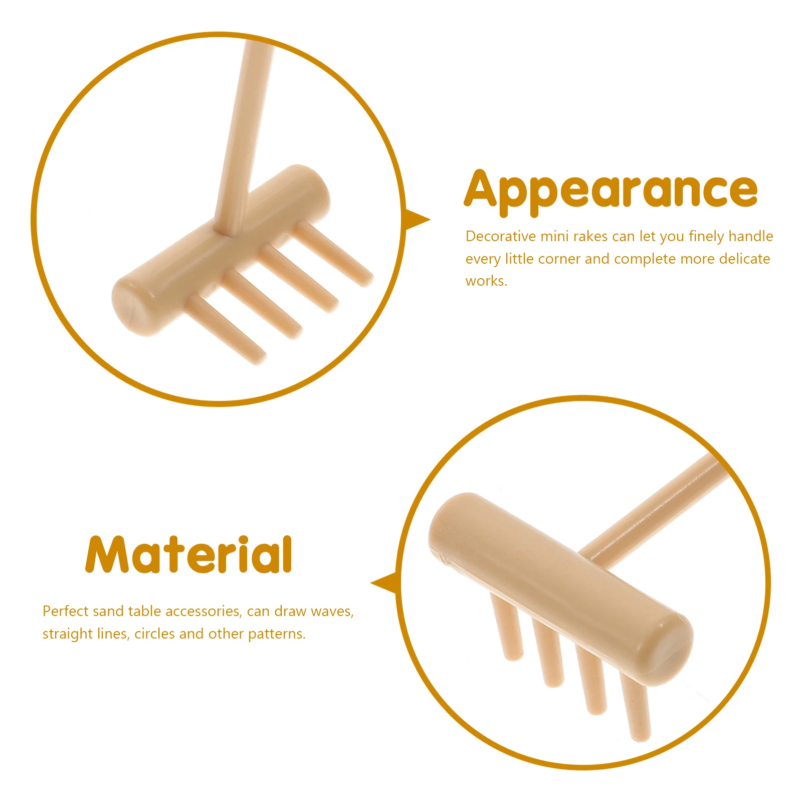 

6pcs Zen Sandbox Micro Decorative Small For Sand Table Meditation Landscape Diy Accessories Sand Table Zen Rake Tools Micro