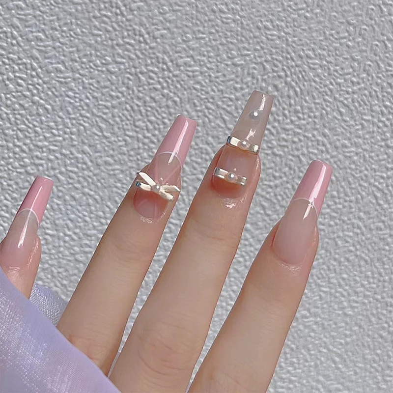 10Pcs Ballet Ribbon Bowtie Shaped Nail Art Alloy Jewelry Multi-Colors NaIl Designs Charms Manicure Simple Designs Rhinestones - Image 4