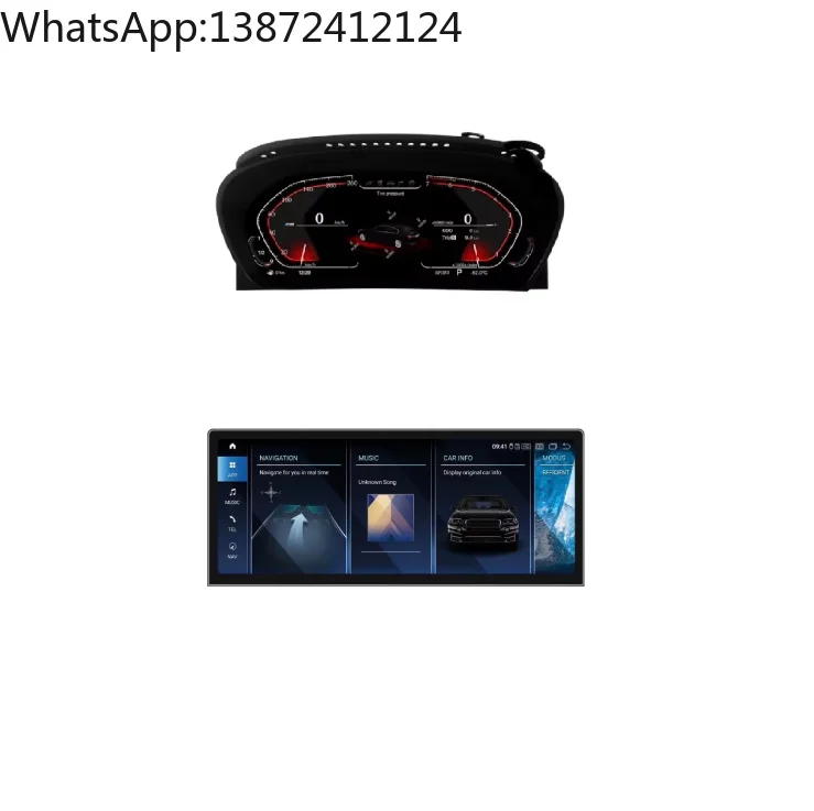 

Car Screen 12.3" Android Car Navigation for BMW X5 X6 E70 E71 2007- 2010 +Digital Cluster RPM Instrument Panel