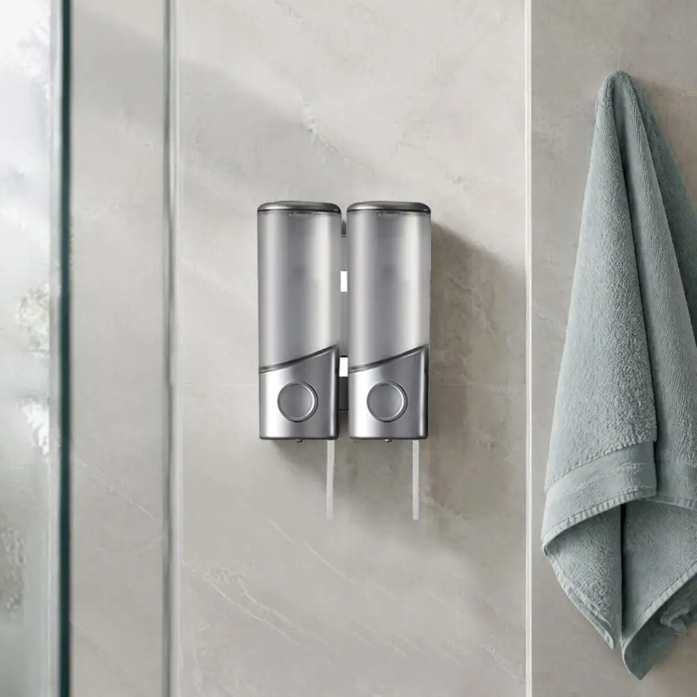 Wall Mounted Dispenser Easy Install Shower Dispenser Shampoo Conditioner Dispenser 3-chamber Wall Mount Capacity for Bathroom