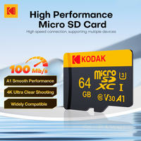 Kodak Original Micro SD Memory Card 32GB 64GB TF Card 128GB 256GB SDXC Class10 High Capacity Flash Card for Camera Phone Drone