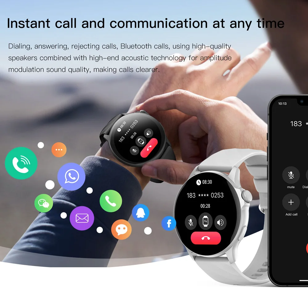 RollsTimi Smartwatch 2024 nuovo per uomo schermo TFT Bluetooth Call AI voice assistant donna smarthwhatch relógios inteligentes