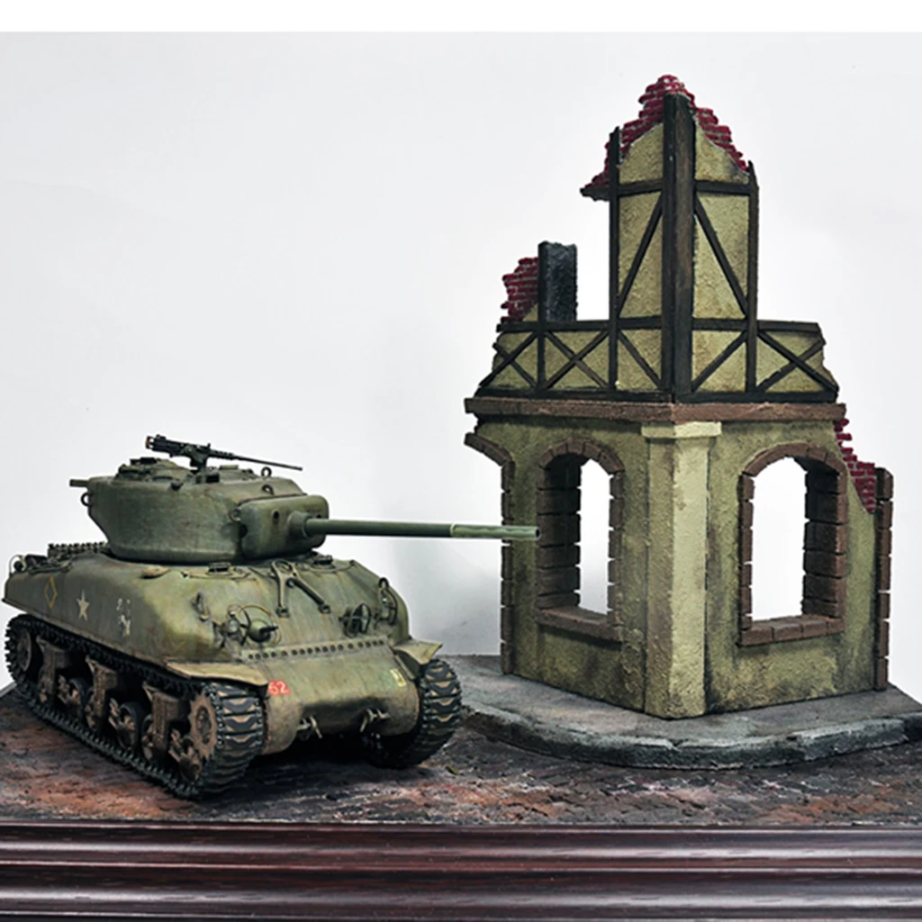 Ruins House II Battlefield Buildings 1/35 Scale Model Kits