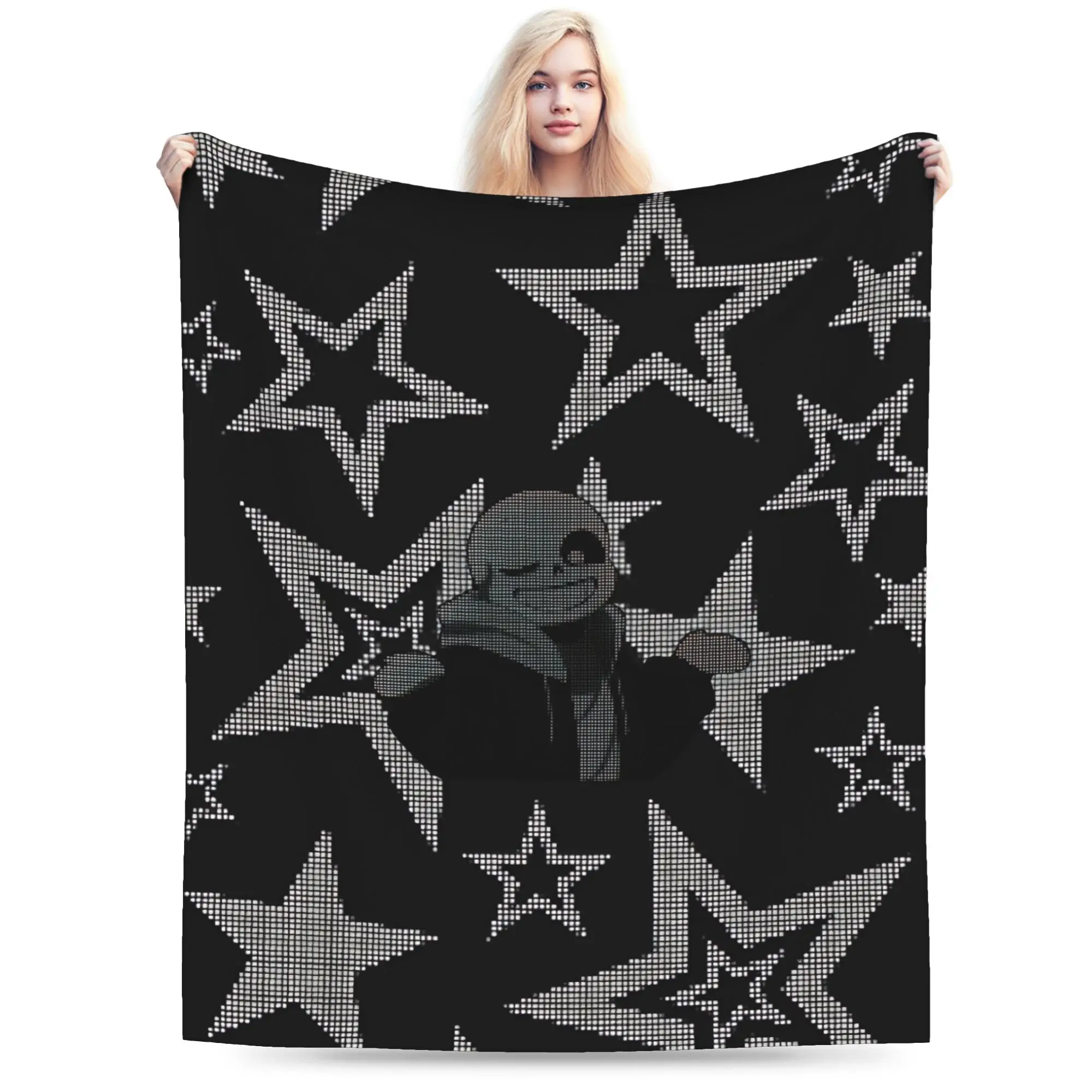 Game Undertales Sans Blanket Flannel  Winter   Portable Soft Throw Blanket for Home Bedroom Bedspread
