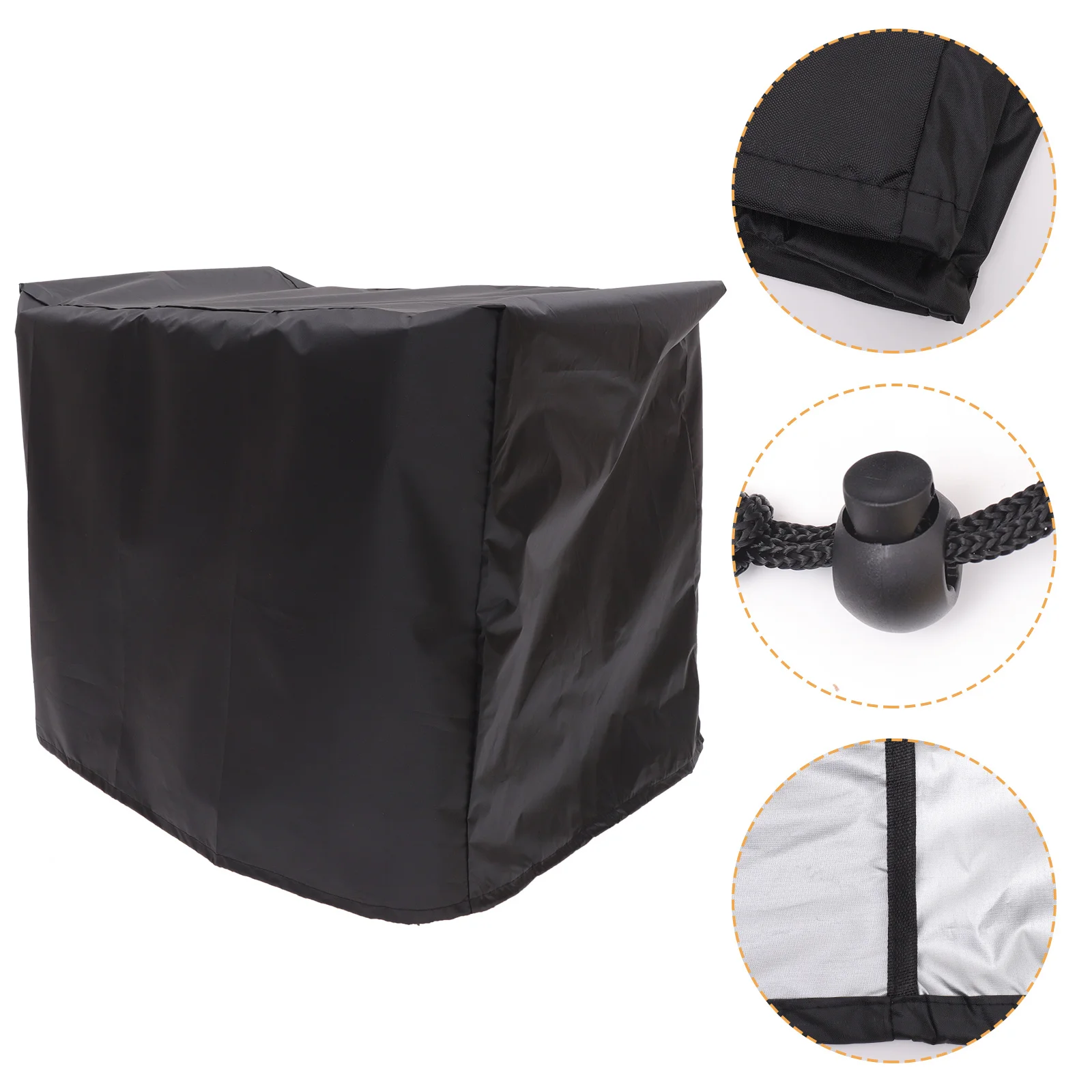 

Oxford Cloth Kayak Motor Cover Uv Resistant Waterproof Sun Rain Dust Protection Elastic Strap Foldable Boat Motor Cover Canoe