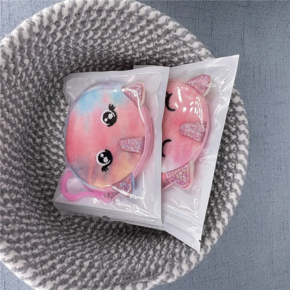 20PCS/LOT 8CM Cute Horse Plush Coin Bag , Small Pocket Coin Wallet Purse