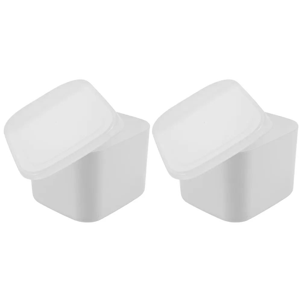 

2Pcs Cheese Cream Cheese Container Fridge Boxes Fridge Containers PP Material Keeping Fresh Storage Kitchen Organizer