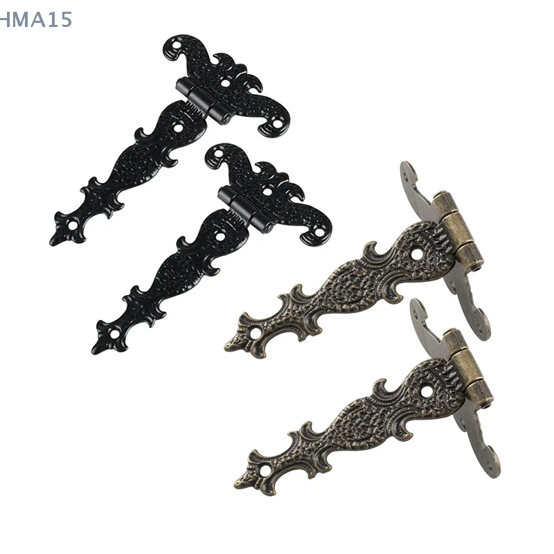 2Pcs 113*69mm Antique Bronze/Black Hinge for Windows Cabinet Cupboard Wardrobe