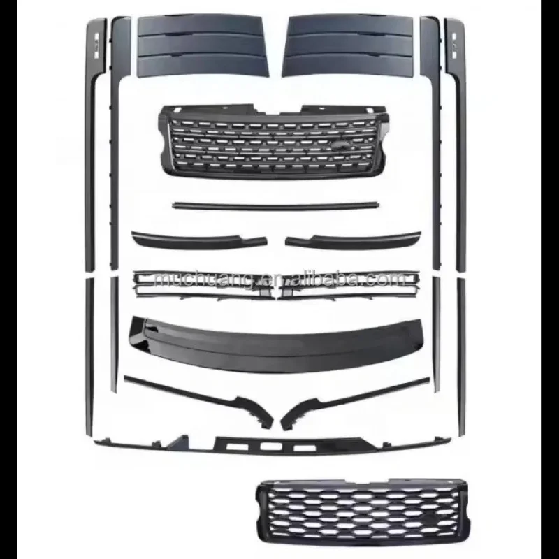 2013-2017 L405 Body Kit Black Front Grille Side Rear Trim Vehicles Years