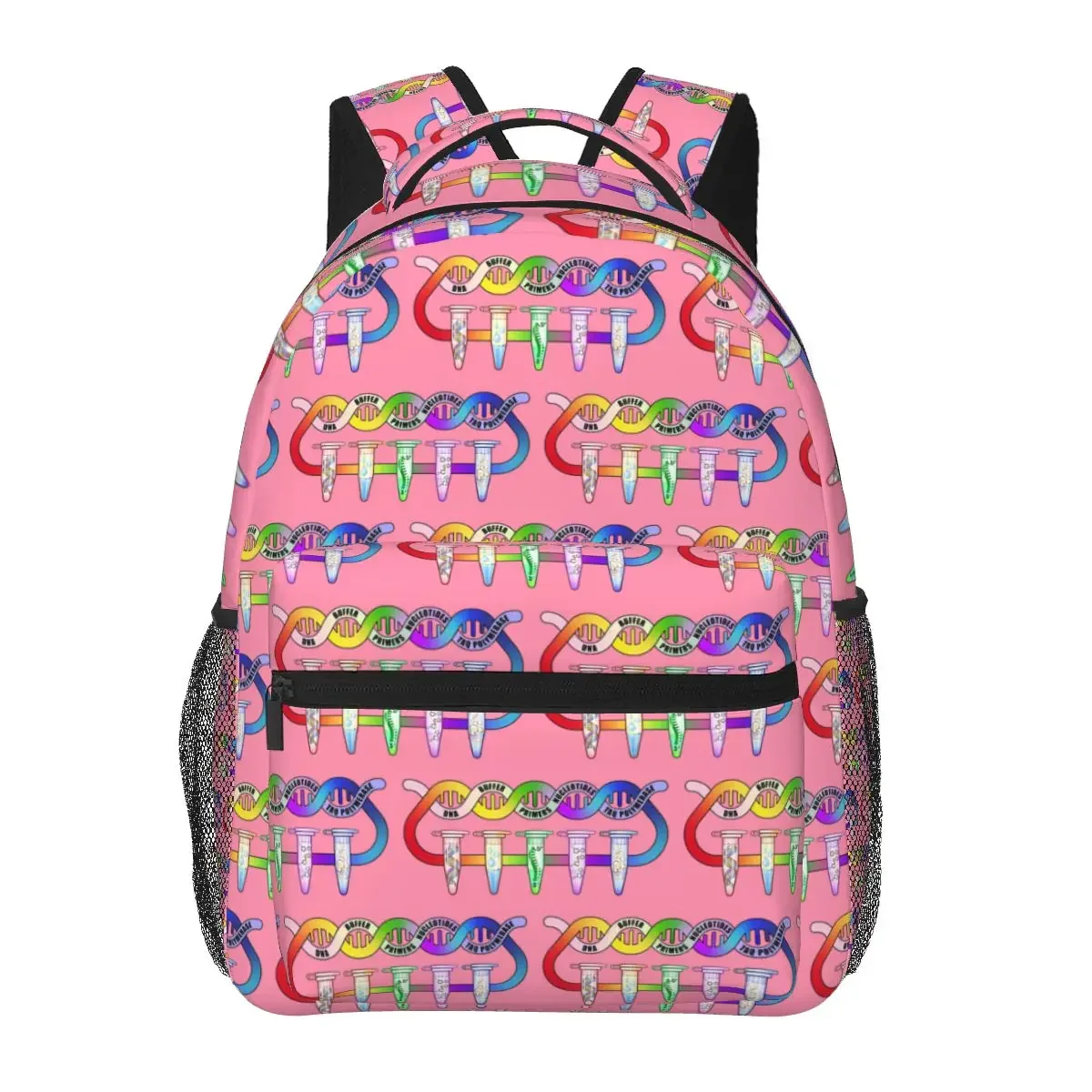 PCR Polymerase Chain Reaction Process Steps Backpacks Boys Girls Bookbag Children School Bags Cartoon Rucksack Shoulder Bag