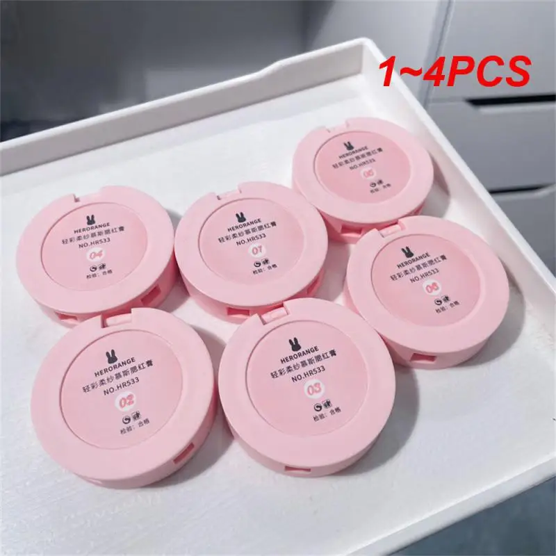 1~4PCS Blush Stick To The Skin Blush Cream Health & Beauty Rouge Soft Waxy Boxed Highlighter Face Makeup Blush Clay Silky