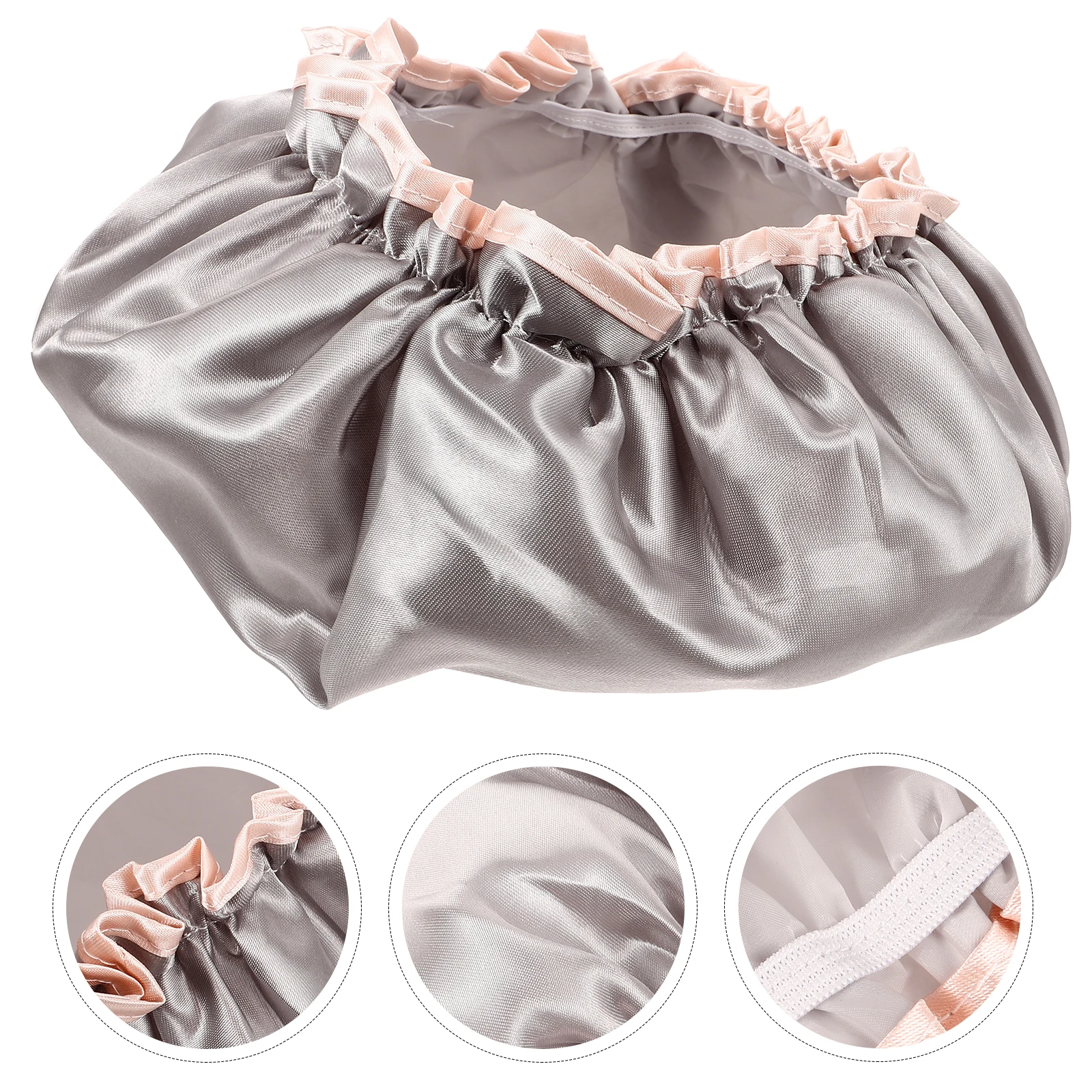 

Waterproof Bath Cap for Women Large Shower Caps Reusable Elastic Hair Cap Long Hair Kids Bucket Hats Durabl Comfortable Home