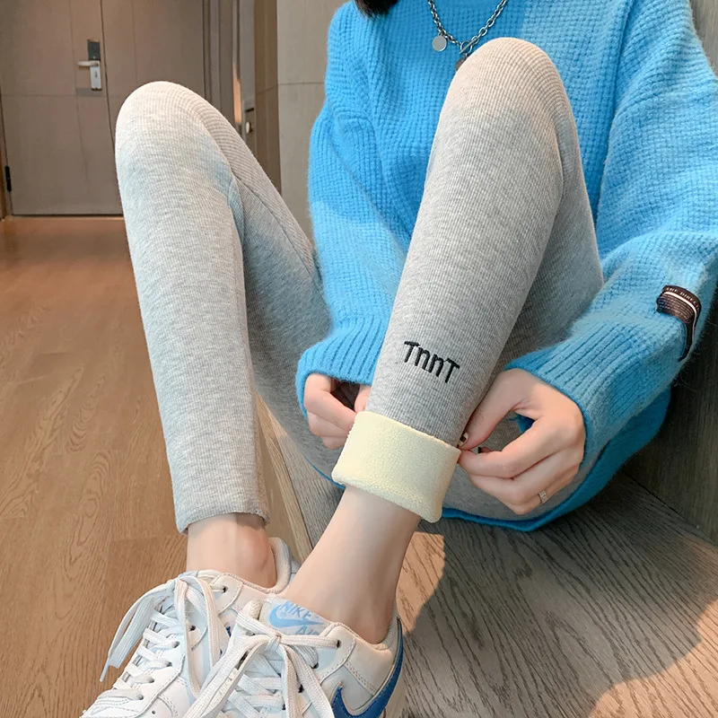 Cashmere legging Women and winter cashmere thick long Johns extra thick warm cotton pants fitness sexy girl push up leggings