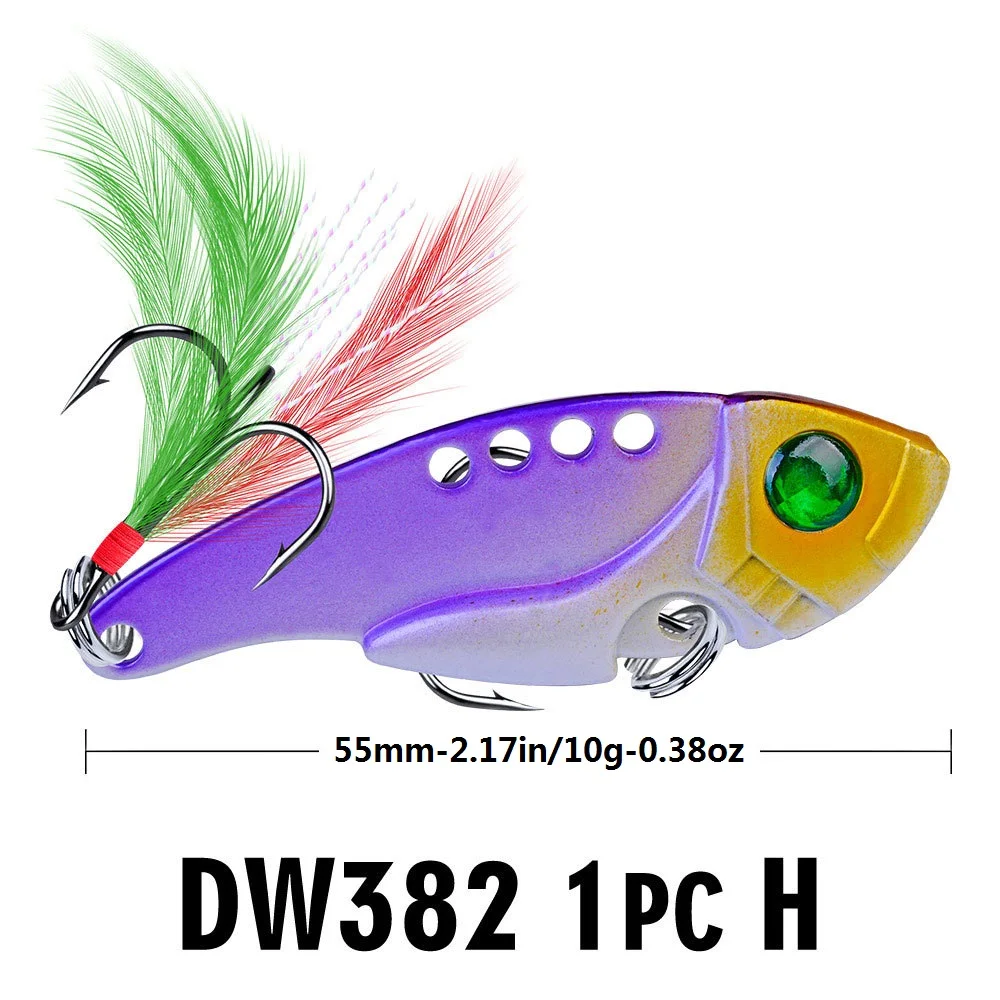 1pc Rooster Tail Spoon Wobble Fishing Lure With Jig Hook, Lifelike Artificial Bionic Swim Hard Bait For Bass Trout Freshwater Sa image 2