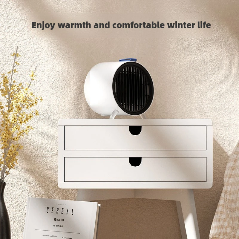 Energy-saving desktop mini heater suitable for indoor, safe and quiet, bedroom home desk