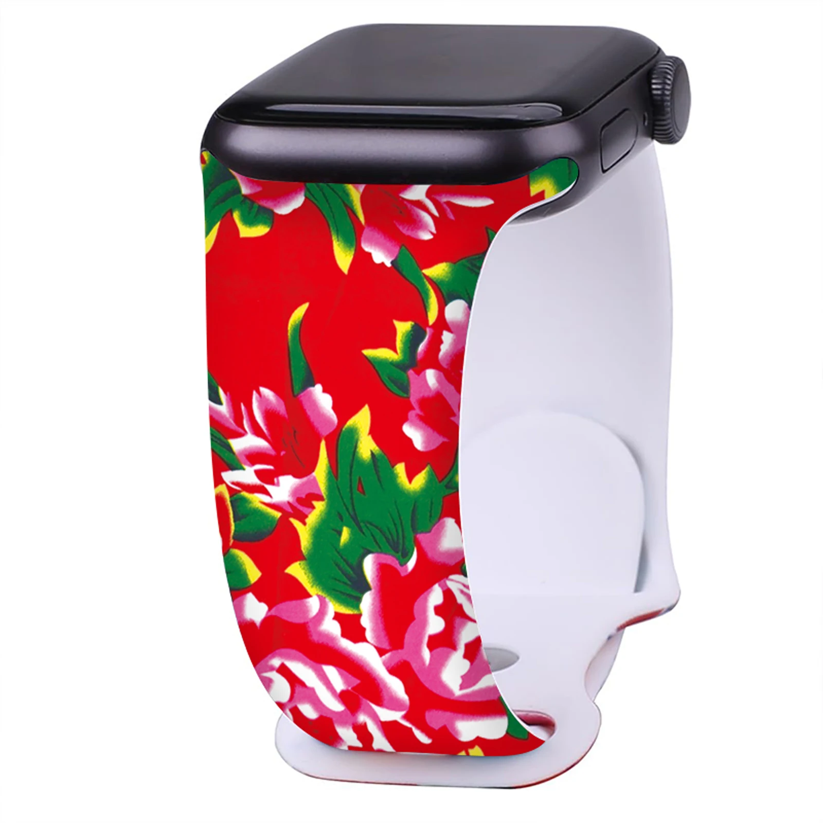 National Trend Series Print-Armband für Apple Watch 11 10 9 SE, Silikonband, austauschbares Armband für iWatch 46 mm, 42 mm, 41 mm, 40 mm