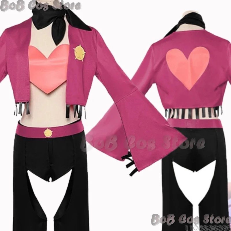 

Костюм для косплея Ангела: Ковбойский наряд Дастса, парик, розовый костюм для ролевых игр в стиле фембой, для аниме-фестивалей, комик-конов, карнавалов, вечеринок, для взрослых, на Рождество и карнавал