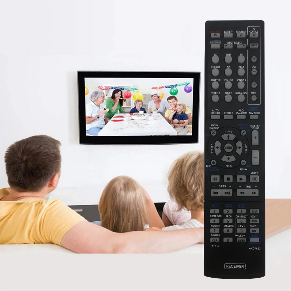 Replacement AXD7622 Remote Pioneer Receiver for Pioneer Receiver VSX-321VSX-321K-P VSX-420-K VSX-421 VSX-524 VSX-524-K VSX-819H