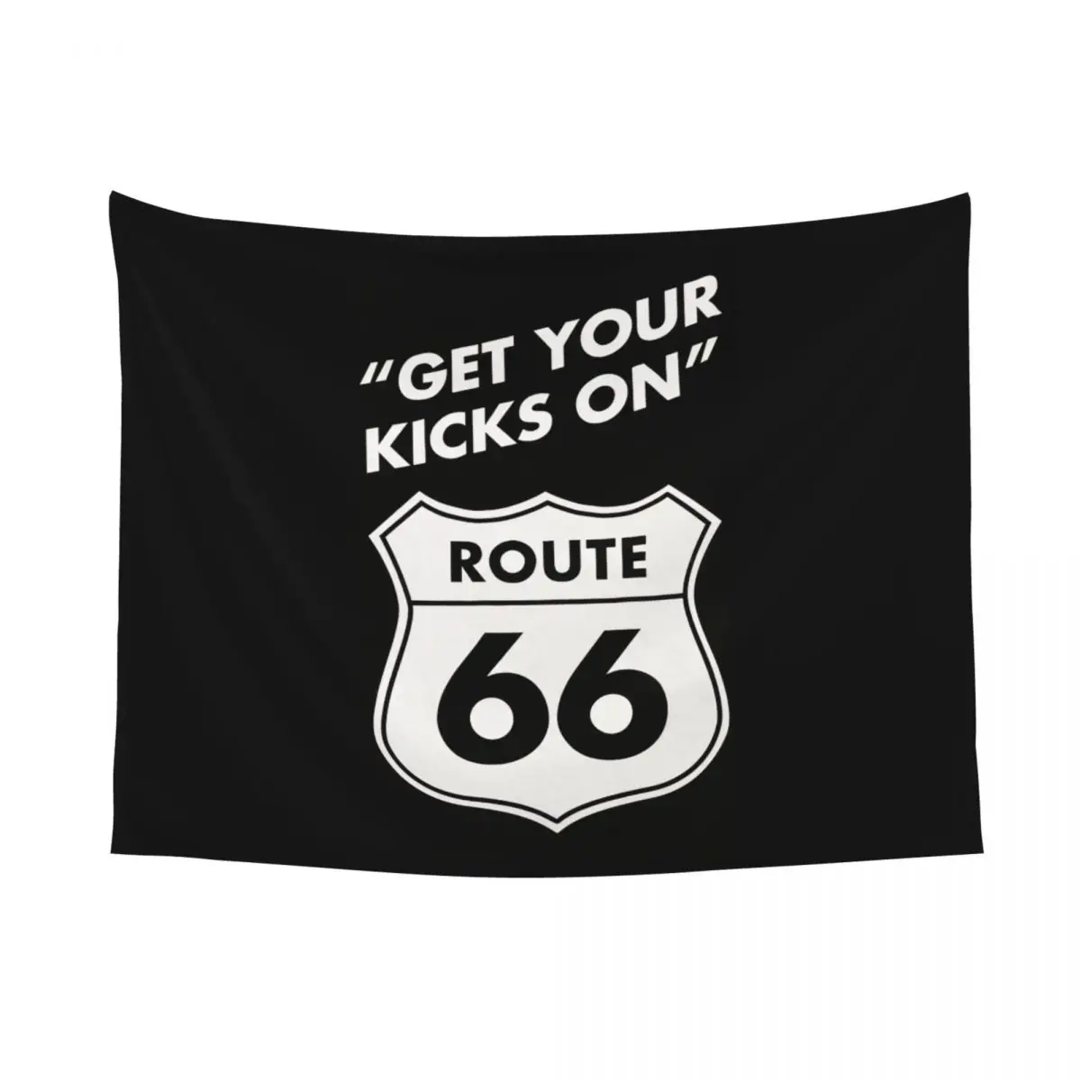 Customized Get Your Kicks On Route 66 Tapestries for Living Room USA Highways Hippie Wall Hanging Tapestry Home Decoration