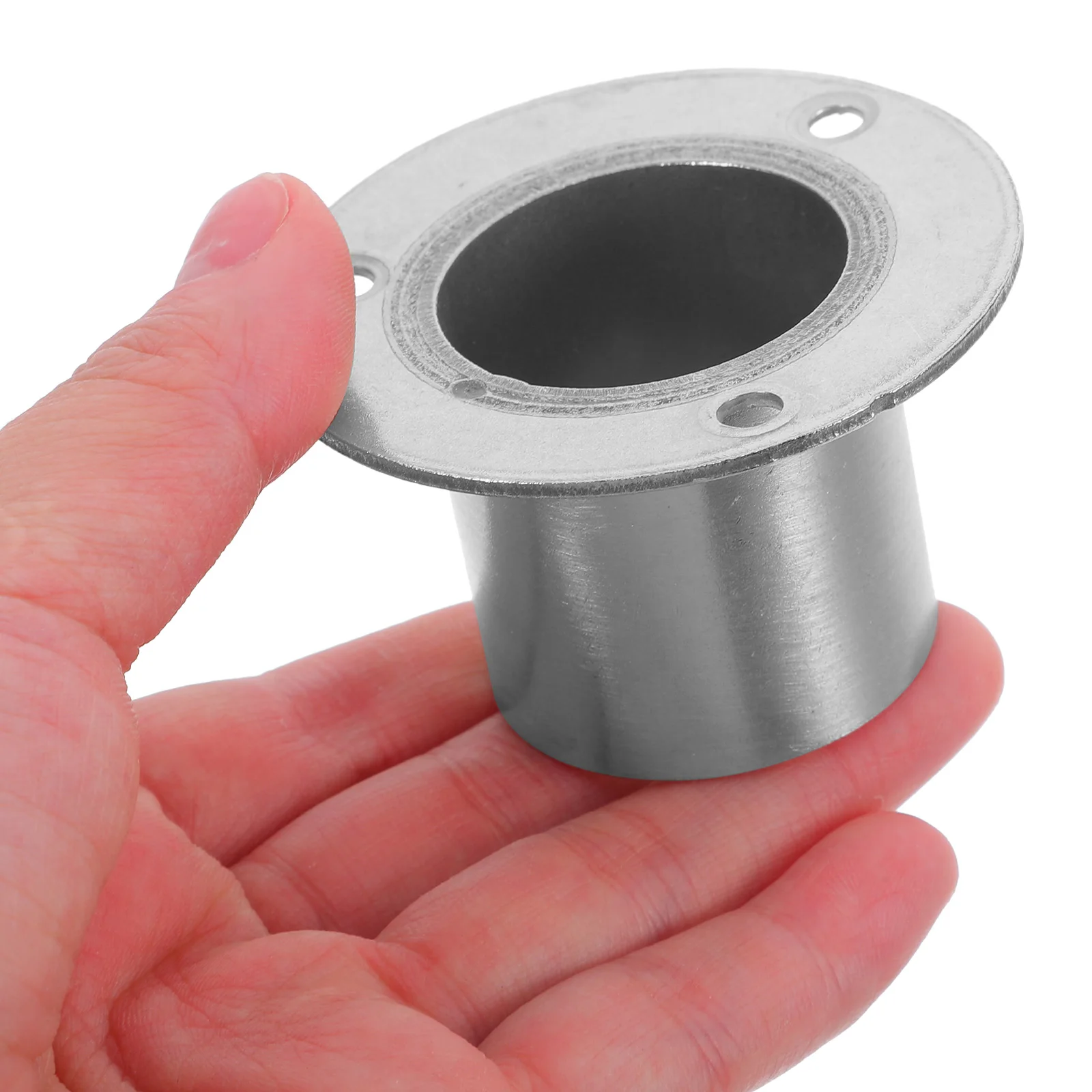 

High-legged Flange Seat Closet Rod Holder Brackets for Cupboard Clothes Hanger Silver Pole Wardrobe