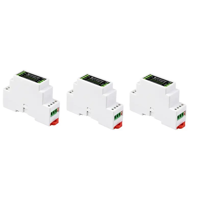 3X Waveshare Industrial Rail Type RS232 To RS485 Converter 300-115200Bps Active Digital Isolation Wide Voltage