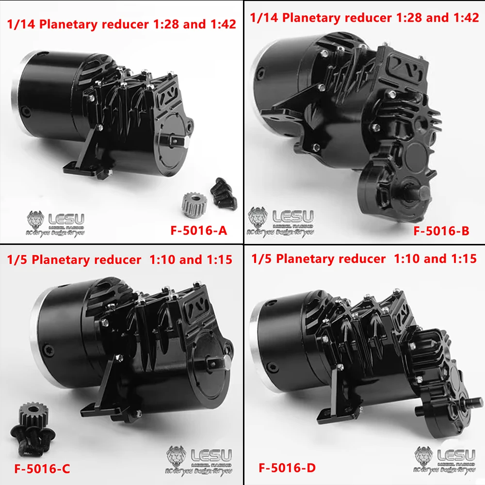 LESU F-5016 1/14 Truck High Torque 2nd Gearbox with Transfer Gearbox Suitable for Tamiya Tractor Truck Model Upgrade or DIY
