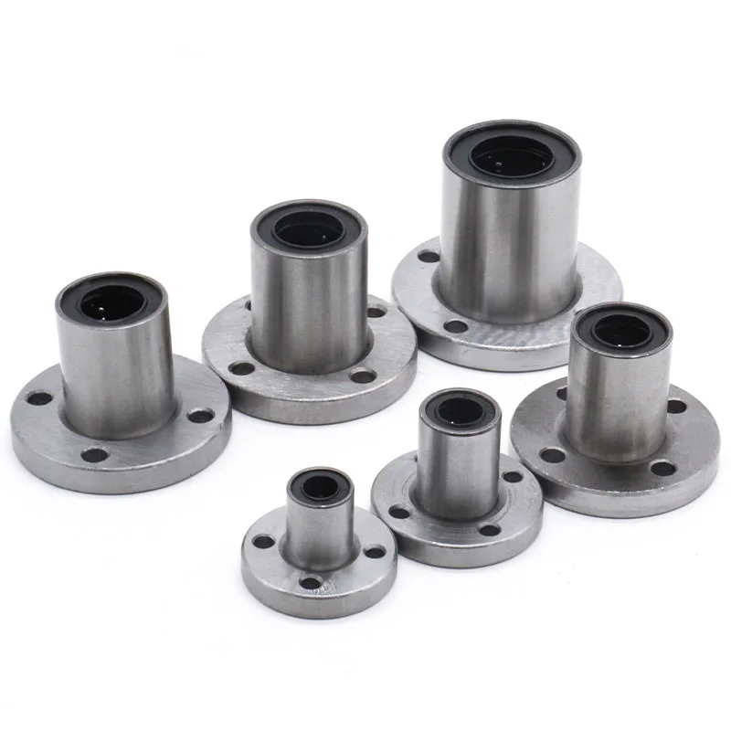 1Pc LMF6UU LMF8UU LMF10UU LMF12UU LMF13UU LMF16UU 6/8/10/12/13/16mm Flange Linear Bearing CNC Parts for 3D Printer Linear Rod